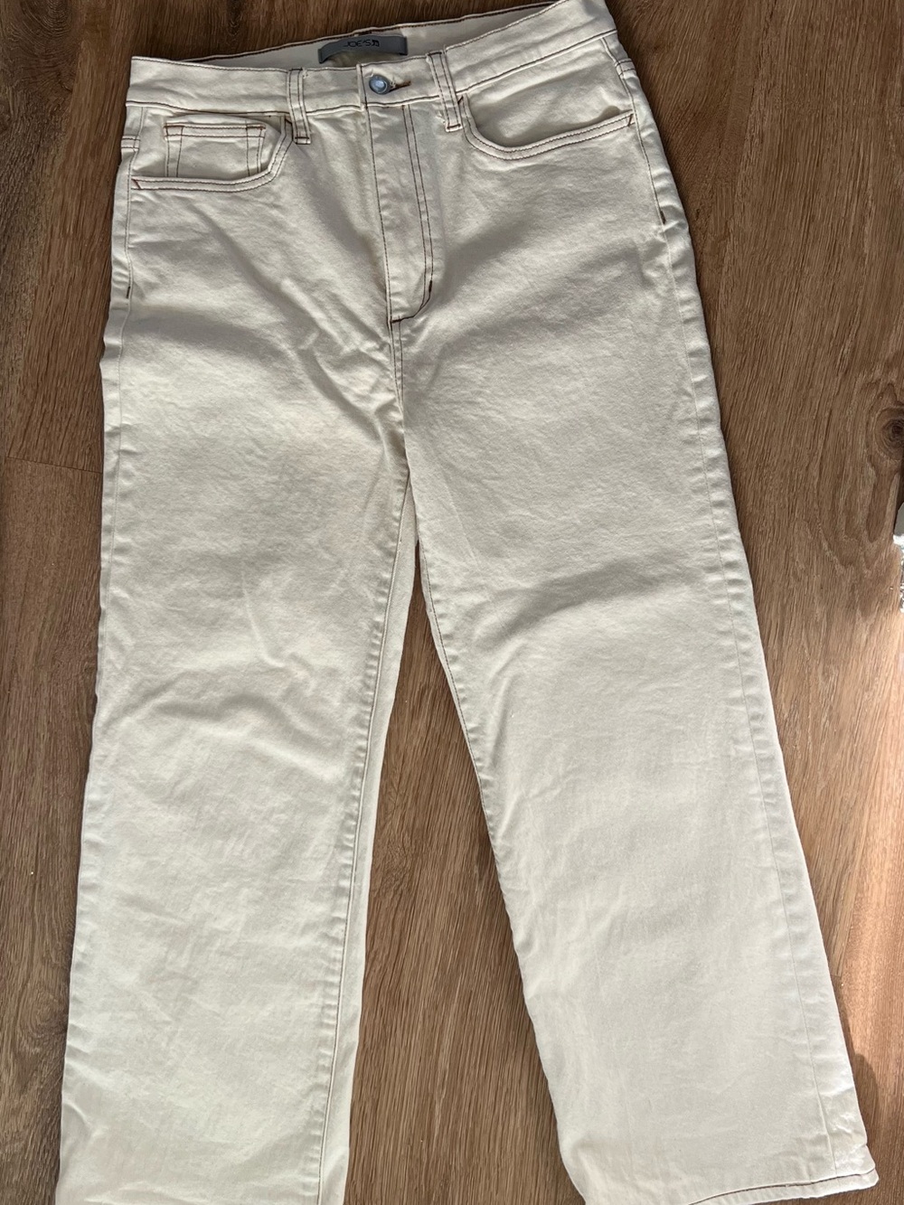Joe's Jeans Cream Straight-Leg Women's Jeans